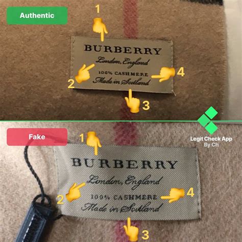 burberry scarf original vs fake